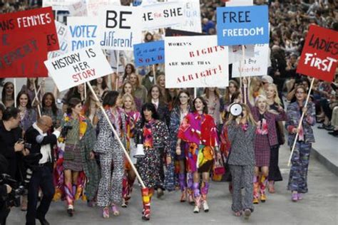 The Chanel Runway Was Also a Feminist Protest 